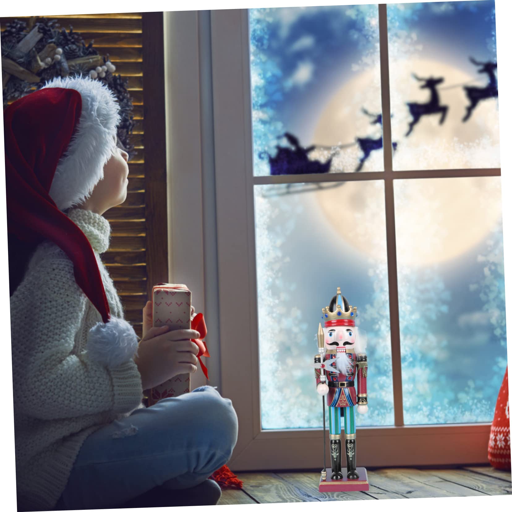 Amazon.co.jp: HAKIDZEL シー木製くるみ割り人形の兵士 置物